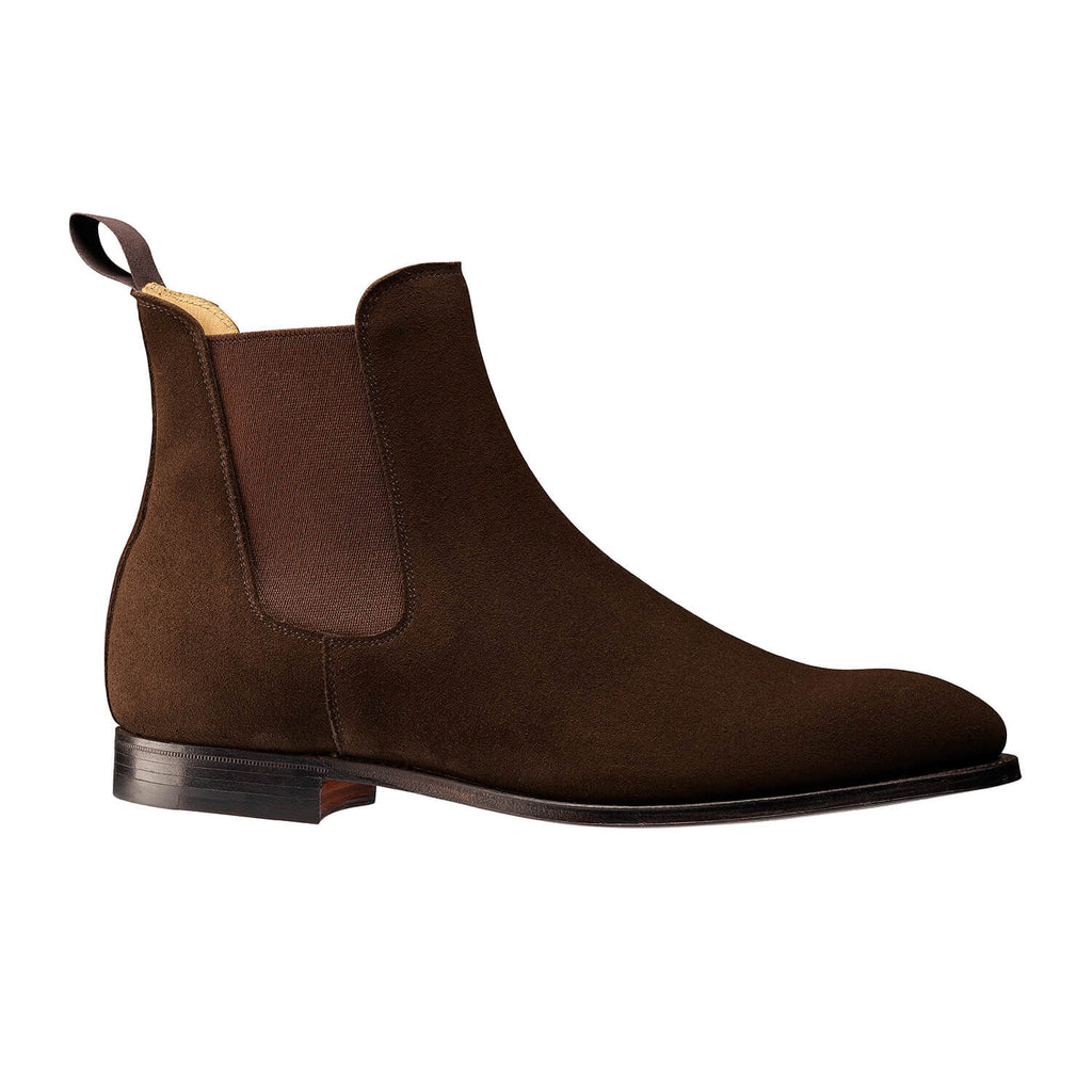 Bonnie Chelsea Boot, Dunkelbraun Kalbsleder Wildleder