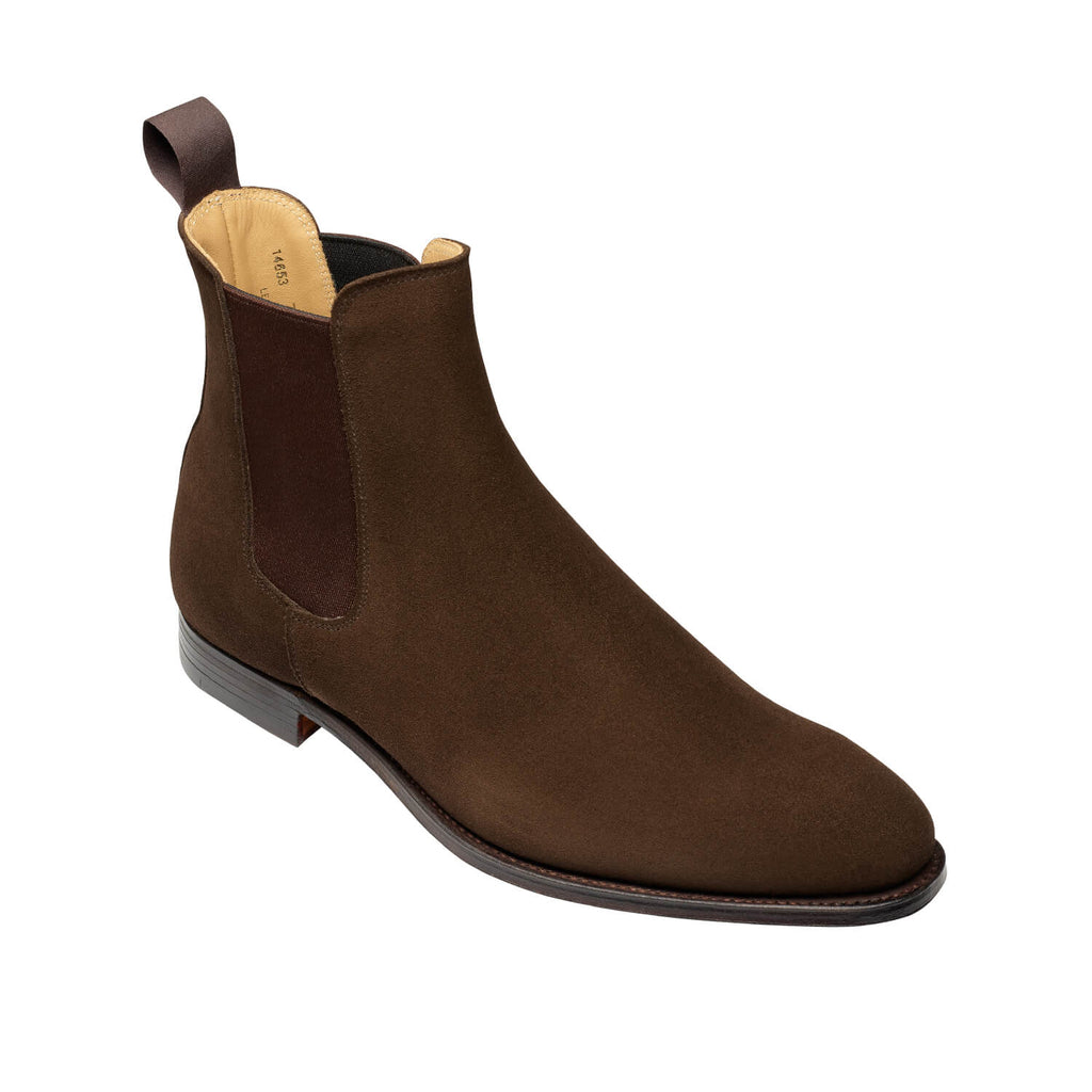 Bonnie Chelsea Boot, Dunkelbraun Kalbsleder Wildleder