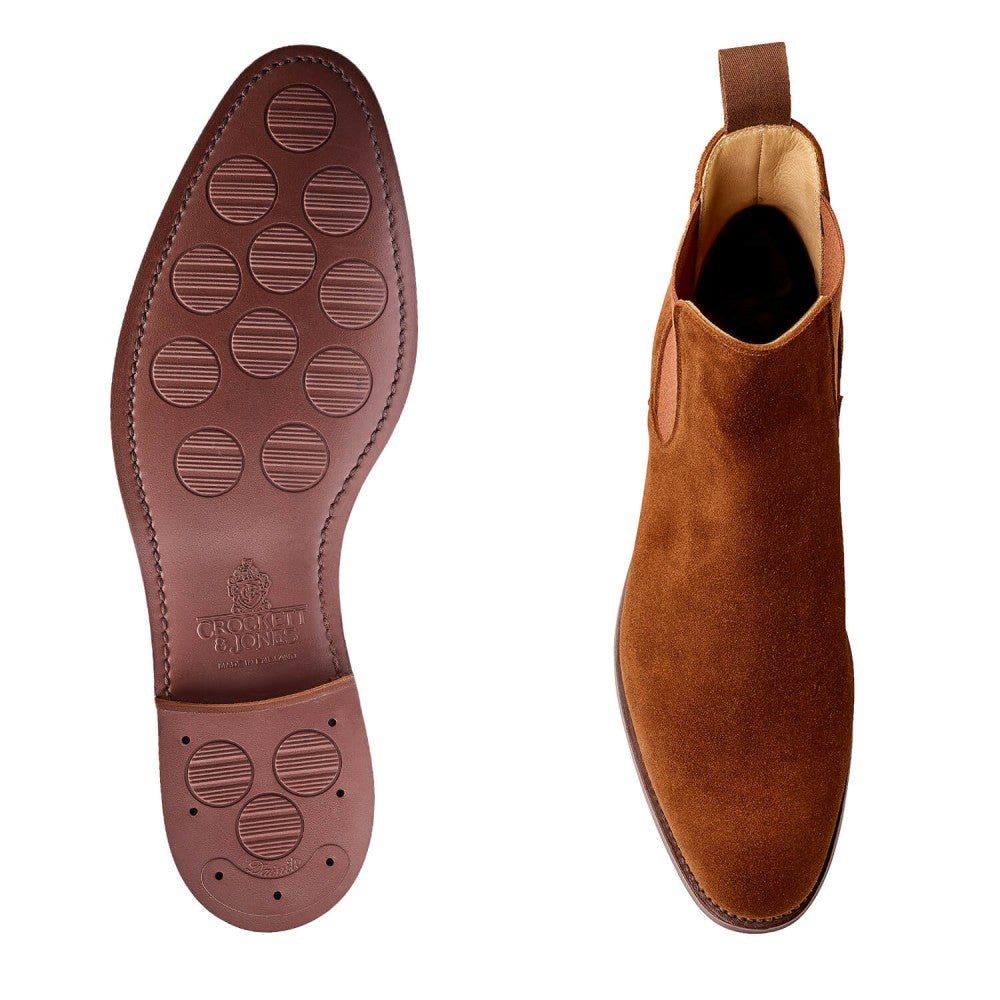 Bonnie Chelsea Boot, Polo-Braun Kalbsleder Wildleder „City”